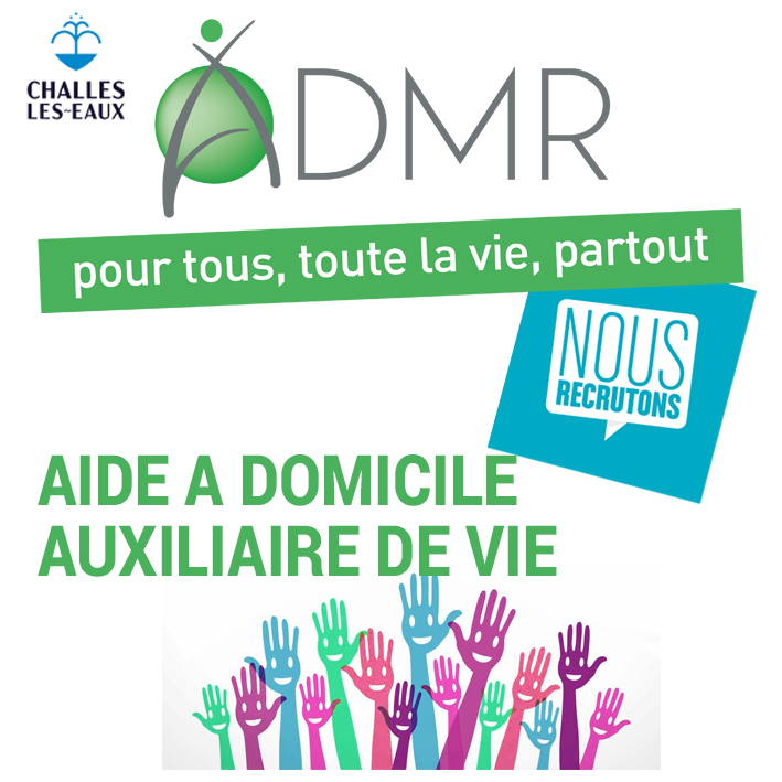 L'ADMR de Challes-les-Eaux & environs recrute !